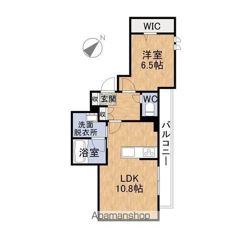 ロンジ ヒノデ(1LDK/2階)の間取り写真