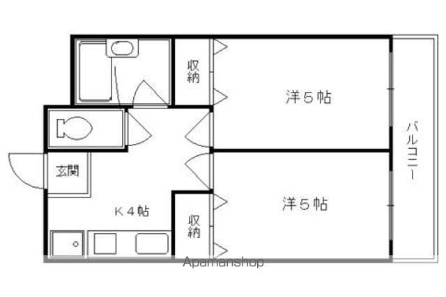 アブレスト四条大宮(2K/5階)の間取り写真