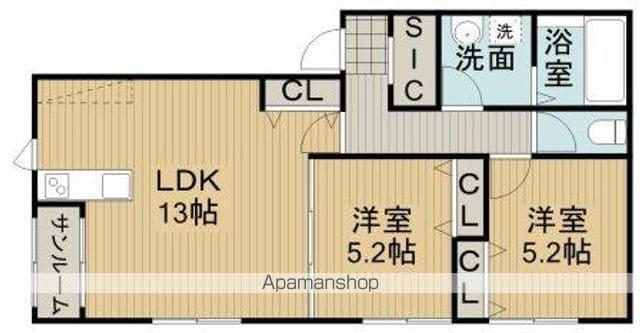 ダイヤコート(2LDK/1階)の間取り写真