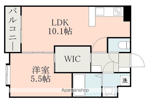メイン白山(1LDK/2階)の間取り写真