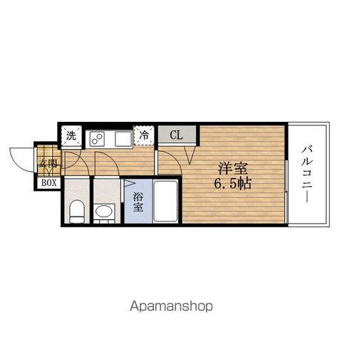 RESIUR-Hウエストレジス(1K/7階)の間取り写真
