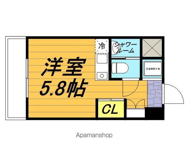 クレセントコート柏(ワンルーム/6階)の間取り写真