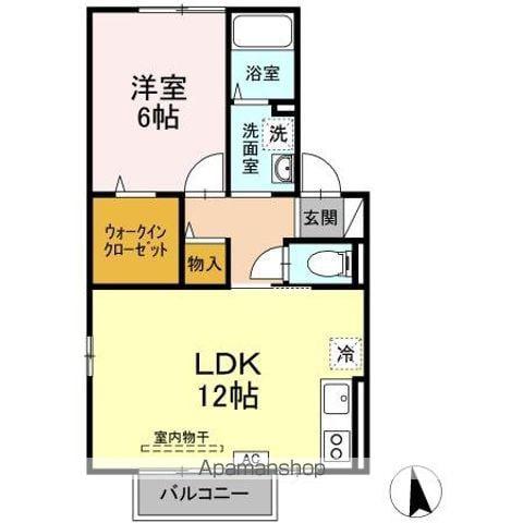 プチ・ヴィラージュ E(1LDK/1階)の間取り写真