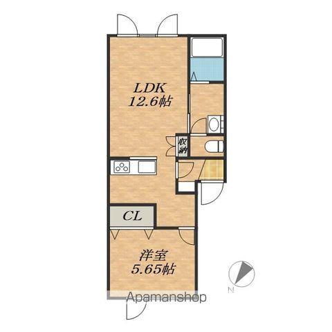 NOIRⅠ(1LDK/2階)の間取り写真