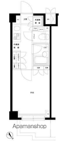 ルーブル目黒不動前(1K/1階)の間取り写真