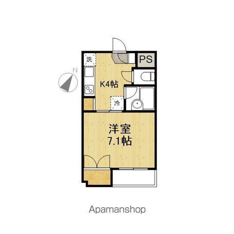 プレジール狛江(1K/1階)の間取り写真