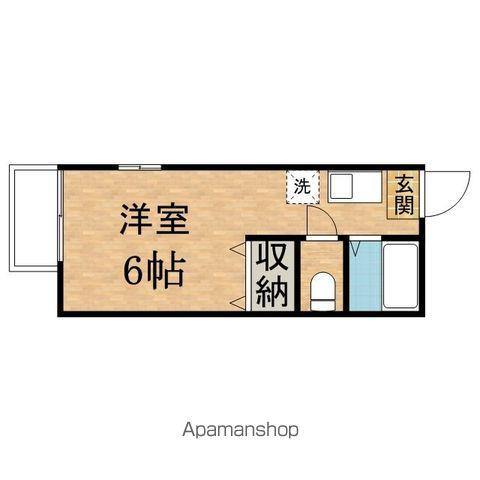 グリーンリーフ越野(ワンルーム/2階)の間取り写真