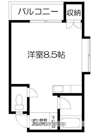 エンゼルハイツ九品寺(ワンルーム/2階)の間取り写真