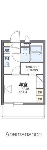 レオパレスルコントワール6(1K/4階)の間取り写真