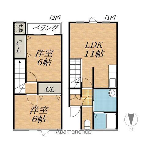 KM−Ⅰ(2LDK)の間取り写真