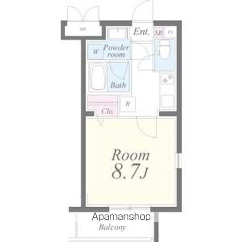 エスペランサ(1K/3階)の間取り写真