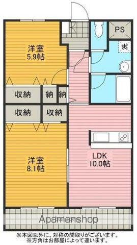 サードニクス・タカハシ(2LDK/2階)の間取り写真