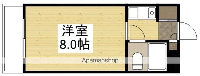 アルファ清心町1(ワンルーム/4階)の間取り写真
