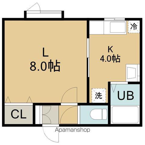 F1COURT(1K/1階)の間取り写真