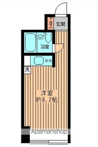 ビューテラス向丘(ワンルーム/9階)の間取り写真