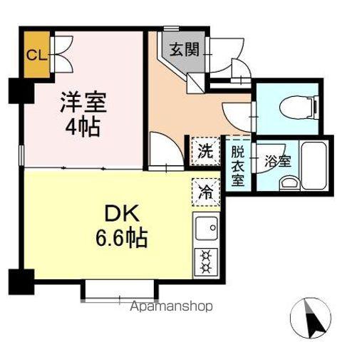 メゾンセノーテ(1DK/2階)の間取り写真