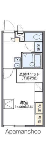 レオパレスPURE SATOH(1K/1階)の間取り写真