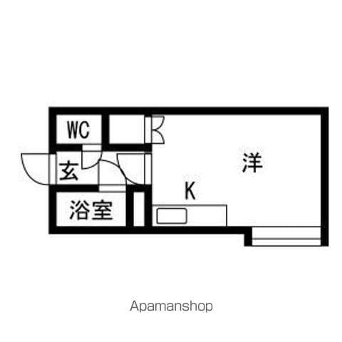 レスポアール文京台(ワンルーム/1階)の間取り写真