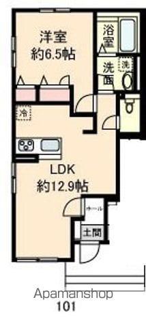 クレール(1LDK/1階)の間取り写真