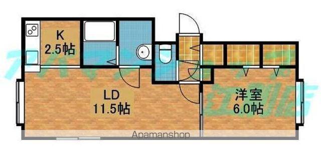 ドルチェ(1LDK/2階)の間取り写真