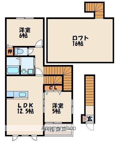 グランキューブ(2LDK/2階)の間取り写真