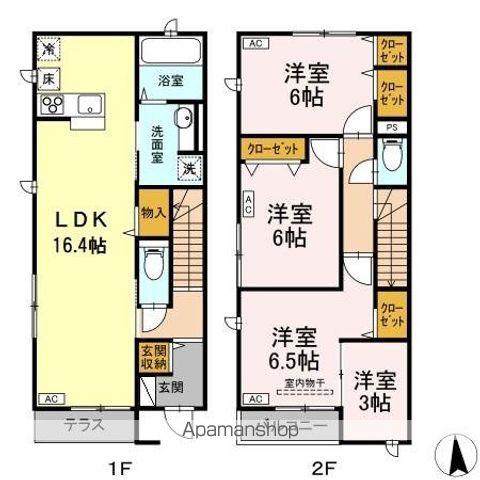 プランドールII(4LDK)の間取り写真