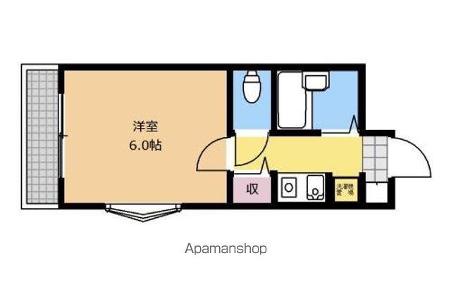 コンパニロス(1K/1階)の間取り写真