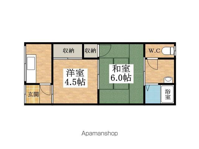 篠本貸家(2K)の間取り写真