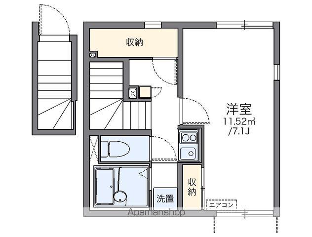 レオネクスト中村公園(1K/2階)の間取り写真