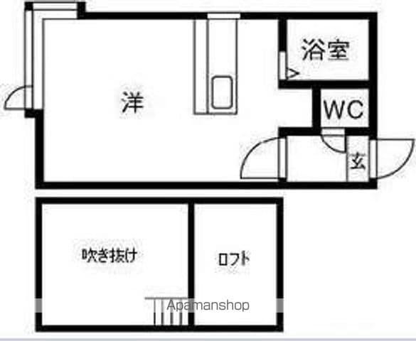 グリーンコートBM(ワンルーム/1階)の間取り写真