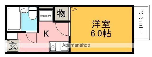 メゾン室町(1K/1階)の間取り写真