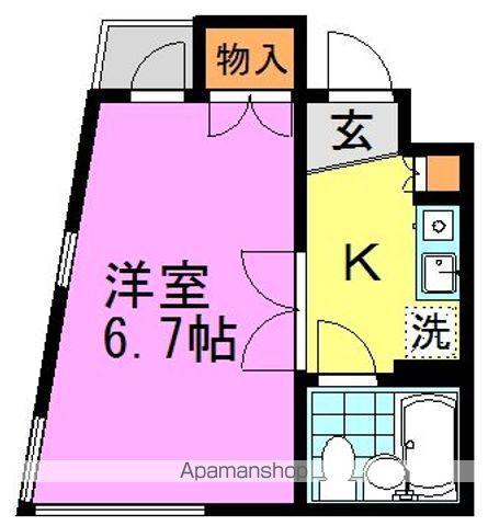 サティ南阿佐ケ谷(1K/2階)の間取り写真