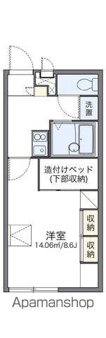 レオパレスガーデンハウス(1K/2階)の間取り写真