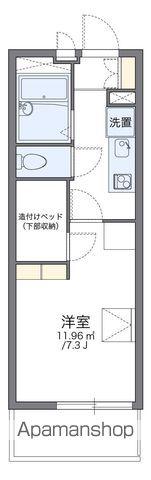 レオパレスミモザ2(1K/2階)の間取り写真
