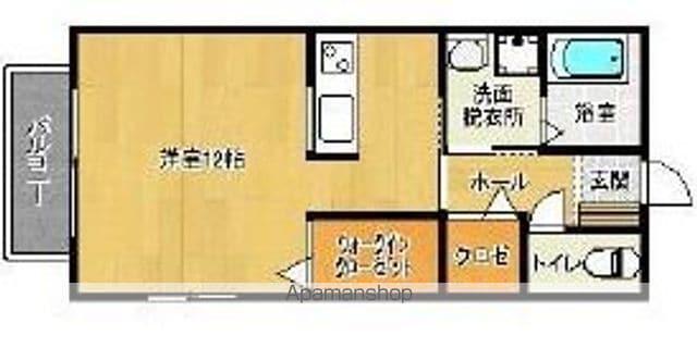 ヴィブレカプチーノ(ワンルーム/2階)の間取り写真