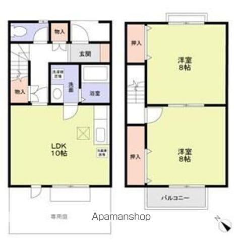 EVER GREEN HOUSE(2LDK)の間取り写真