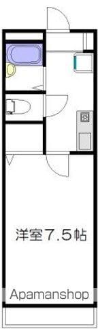 パルク東高円寺(1K/1階)の間取り写真