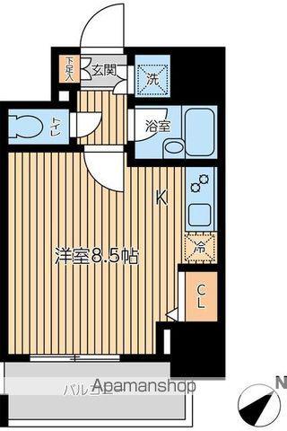 CITYSPIRE新川(ワンルーム/3階)の間取り写真