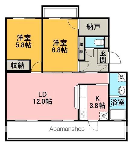 TERRACE1(2LDK/1階)の間取り写真