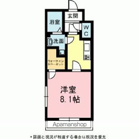BERGE(1K/4階)の間取り写真