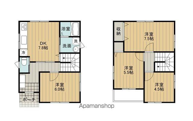 予讃線 観音寺駅(香川) 徒歩15分 2階建 築16年(4DK)の間取り写真