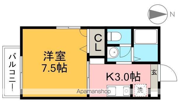 シャーメゾン・ソレイユA棟(1K/1階)の間取り写真