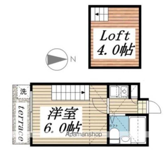 ベルヴ豊田(1K/1階)の間取り写真