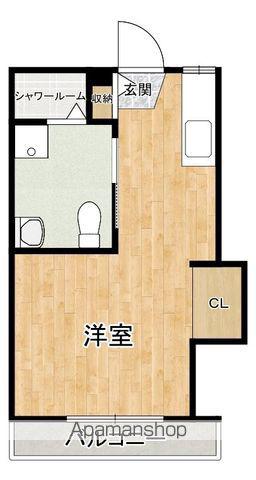 89.BLD(1K/2階)の間取り写真