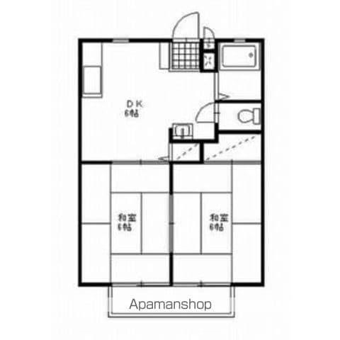 アーバンプラザ(2DK/2階)の間取り写真