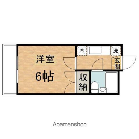 グリーンハイツ(ワンルーム/1階)の間取り写真