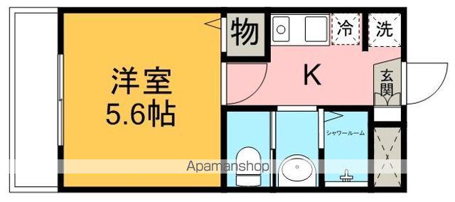 第12増尾ビル(ワンルーム/3階)の間取り写真