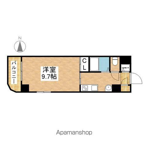 HF久屋大通レジデンス(1K/11階)の間取り写真