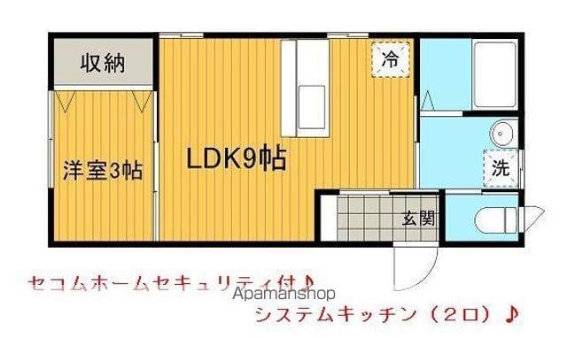 K・M HOUSE(1LDK/1階)の間取り写真