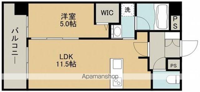 ロイヤルコンフォート龍田(1LDK/3階)の間取り写真